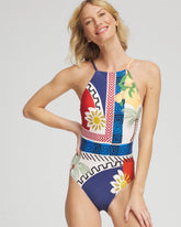 Chico's | Gottex Positano High-Neck One-Piece Swimsuit/ Multi Print