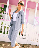 Chico's | Zenergy® Striped Gauze Jacket/ Blue