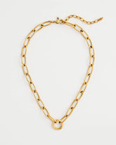 Chico's | Golden Charm Link Necklace/ Gold