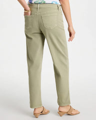 Chico's | Boyfriend Relaxed Crop Jeans/ Seagrass Green