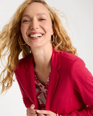 Chico's | Slub Knit Blazer/ Cherry Lush