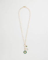 Chico's | Lucky Charm Twice As Nice Necklace/ Green