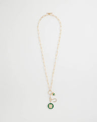 Chico's | Lucky Charm Twice As Nice Necklace/ Green