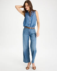 Chico's | Tencel Denim Sleeveless Shirt/ Burano Indigo