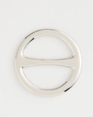 Chico's | Silvertone Scarf Ring/ Silver