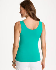 Chico's | Microfiber Tank/ Topanga Green