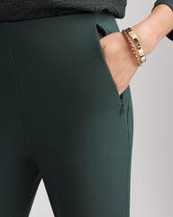 Chico's | Lightweight Juliet Straight Ankle Pants/ Darkest Spruce