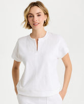 Chico's | Zenergy® Crosshatch Knit Top/ Alabaster