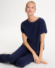 Chico's | Zenergy® Gauze French Terry Mix Tee/ Passport Blue