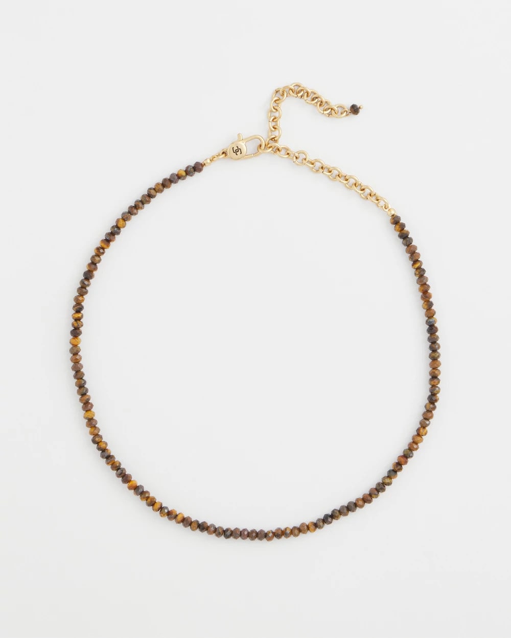 Chico's | Genuine Tiger's Eye Stone Necklace/ Neutral