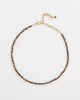 Chico's | Genuine Tiger's Eye Stone Necklace/ Neutral