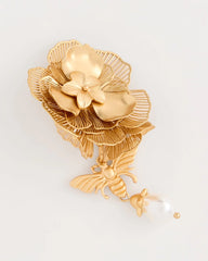 Chico's | Filigree Flower Earrings/ Gold