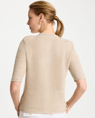 Chico's | Metallic Lady Jacket Cardigan/ Gold