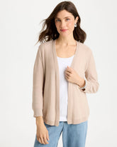 Chico's | Sequined Summer Romance Cardigan/ Smokey Taupe
