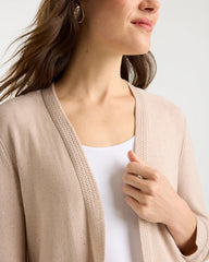 Chico's | Sequined Summer Romance Cardigan/ Smokey Taupe