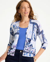 Chico's | Summer Romance Botanical Cardigan/ Alabaster