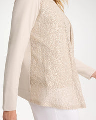 Chico's | Knit Sequin Cardigan/ Smokey Taupe