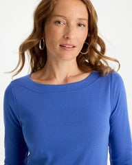 Chico's | Pima 3/4 Sleeve Tee/ Amparo Blue