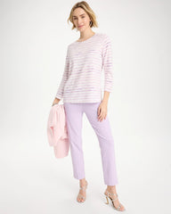 Chico's | Palermo Cotton Slub Tee/ Pale Sweet Pea