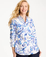 Chico's | No Iron™ Stretch Paisley Shirt/ Amparo Blue