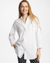 Chico's | No Iron™ Stretch Splitneck Tunic/ Optic White
