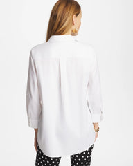 Chico's | No Iron™ Stretch Splitneck Tunic/ Optic White