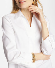 Chico's | No Iron™ Stretch Splitneck Tunic/ Optic White