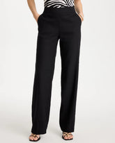 Chico's | Pull-On Wide-Leg Linen Pants/ Black