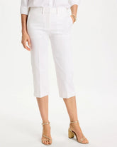 Chico's | Emme Sateen Straight Capri Pants/ Alabaster