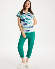 Chico's | Zenergy® UPF Bungee Crop Pant/ Topanga Green