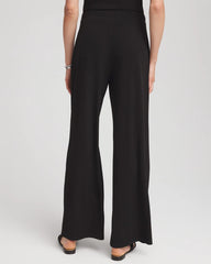 Chico's | Travelers™ Knit Wide-Leg Pants/ Black