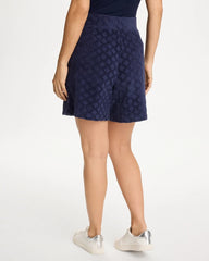 Chico's | Zenergy® Terry Cloth Jacquard Shorts/ Passport Blue