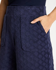 Chico's | Zenergy® Terry Cloth Jacquard Shorts/ Passport Blue