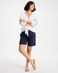 Chico's | Gauze Cotton Shorts/ Passport Blue