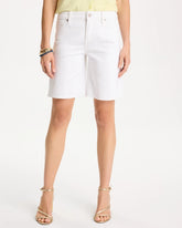 Chico's | Girlfriend Slim White Jean Shorts/ Alabaster