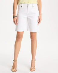 Chico's | Girlfriend Slim White Jean Shorts/ Alabaster