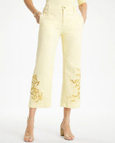 Chico's | Trouser Cutwork Crop Jeans/ Golden Haze