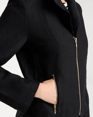Chico's | Linen Moto Jacket/ Black