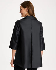 Chico's | Travelers™ Collection Floral Long Jacket/ Travelers Black