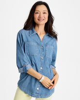 Chico's | Denim Cinch Waist Jacket/ Burano Indigo