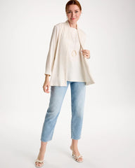Chico's | Travelers™ Crinkle Textured Cardigan/ Sea Salt