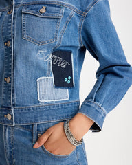 Chico's | Denim Parrot Pocket Jacket/ Underwater Indigo