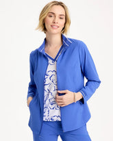 Chico's | Zenergy® UPF Mesh Trim Jacket/ Amparo Blue