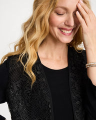 Chico's | Travelers™ Collection Lace Jacket/ Travelers Black