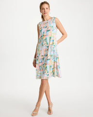 Chico's | Jersey Knit Positano Shift Dress/ Bondi Blue
