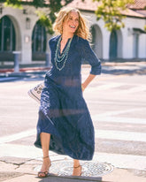 Chico's | Tiered Lace Dress/ Passport Blue