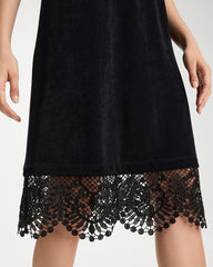 Chico's | Travelers™ Lace Hem V-Neck Dress/ Travelers Black