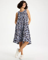 Chico's | Zenergy® UPF Posh Dots Midi Dress/ Blue Muse