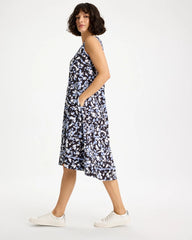 Chico's | Zenergy® UPF Posh Dots Midi Dress/ Blue Muse