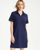 Chico's | Zenergy® UPF Mesh Trim Dress/ Passport Blue